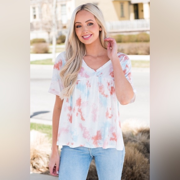 Summer Blossom Short Sleeve Blouse - Picture 5 of 5